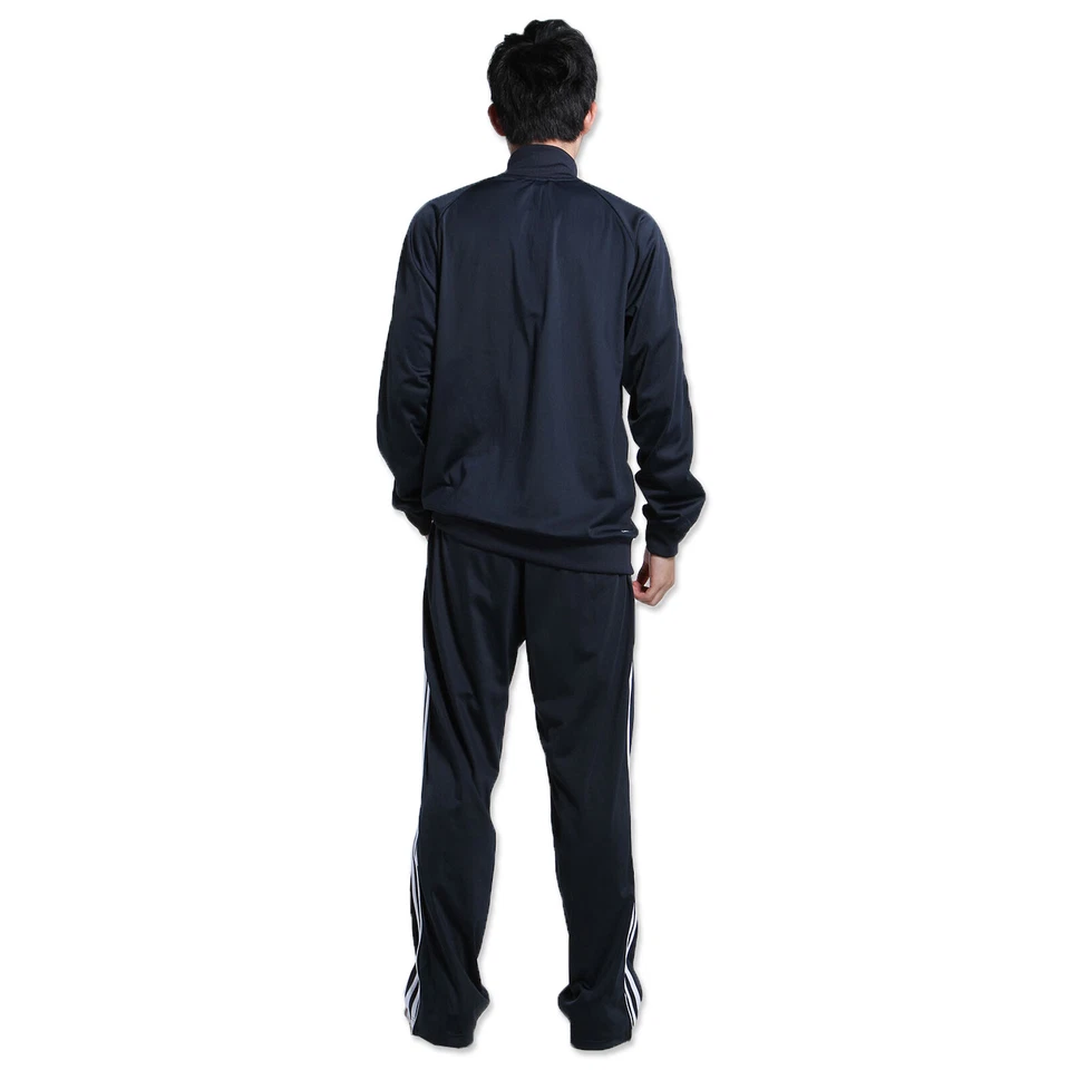 adidas 3S Essential Logo Trainingsanzug Track Suit Jogginganzug Navy Jacke Hose - Bild 3 von 4