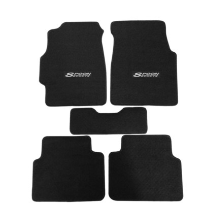 For 94-01 Acura Integra 4DR 2DR Nylon Black Floor Mats Carpets w/ spoon 5pcs