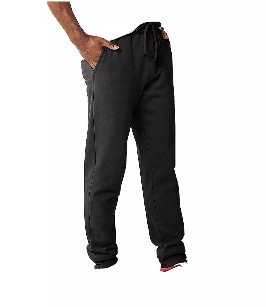 Men's TEK GEAR FLEECE Joggers Pants Black Size XL