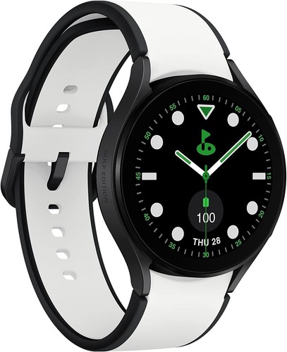 Samsung Galaxy Watch 5 Golf SM-R910 44mm Boîtier en aluminium gris avec bracelet bicolore - Photo 8 sur 13