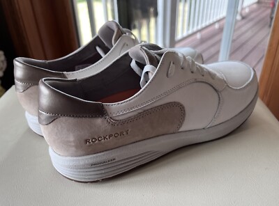 Rockport Trustride Pro Walker Womens Sneakers Leather White/Tan