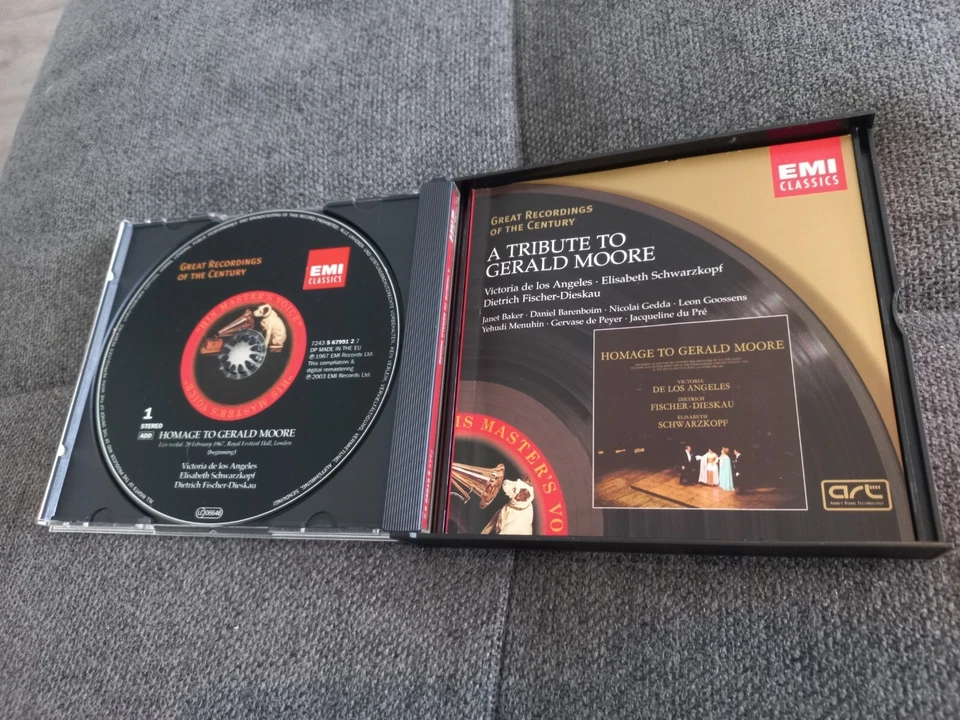 A Tribute To Gerald Moore 2 CD Fatbox VGC De Los Angeles Schwarzkopf - Изображение 3 из 4