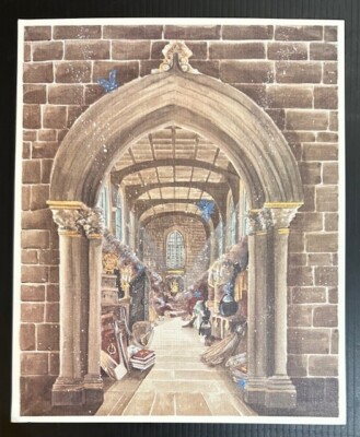 Hogwarts Castle Hidden Room Window Art Print, Wizarding Trunk, Harry Potter HP