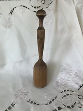 Antique Wood Masher w Old Butcher Shop Farmhouse Primitive