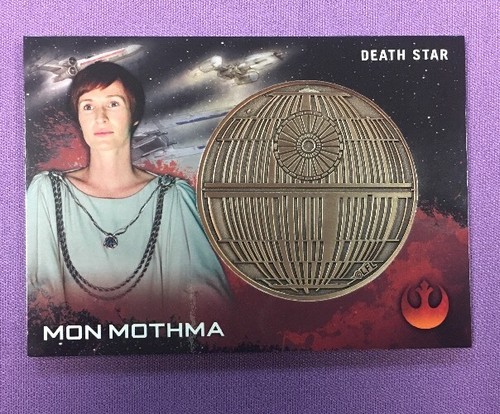 STAR WARS ROGUE ONE SERIES 1 MON MOTHMA DEATH STAR MEDALLION