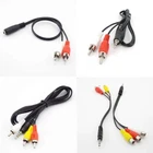 3.5mm Jack Plug To 2RCA 3 RCA Adapter 3RCA Audio Video AV Cable Wire Cord Plug