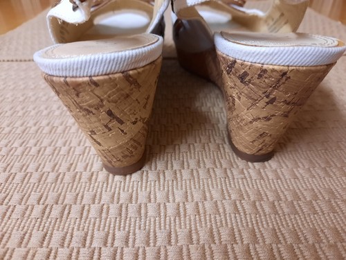 Nickels Ajax Cork Slingback Wedge Heel Sandle Open Toe Women's Sz 6½ M 6.5 M EUC - Picture 6 of 24