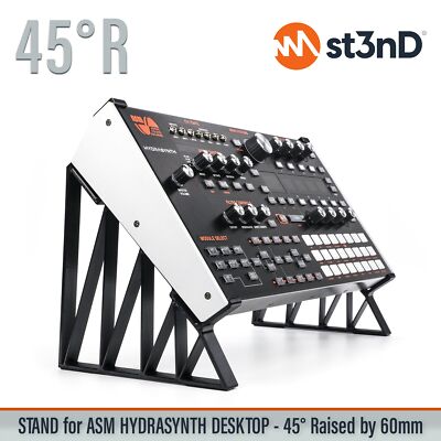 STAND for ASM HYDRASYNTH DESKTOP - 45° - Raised (by 60mm)