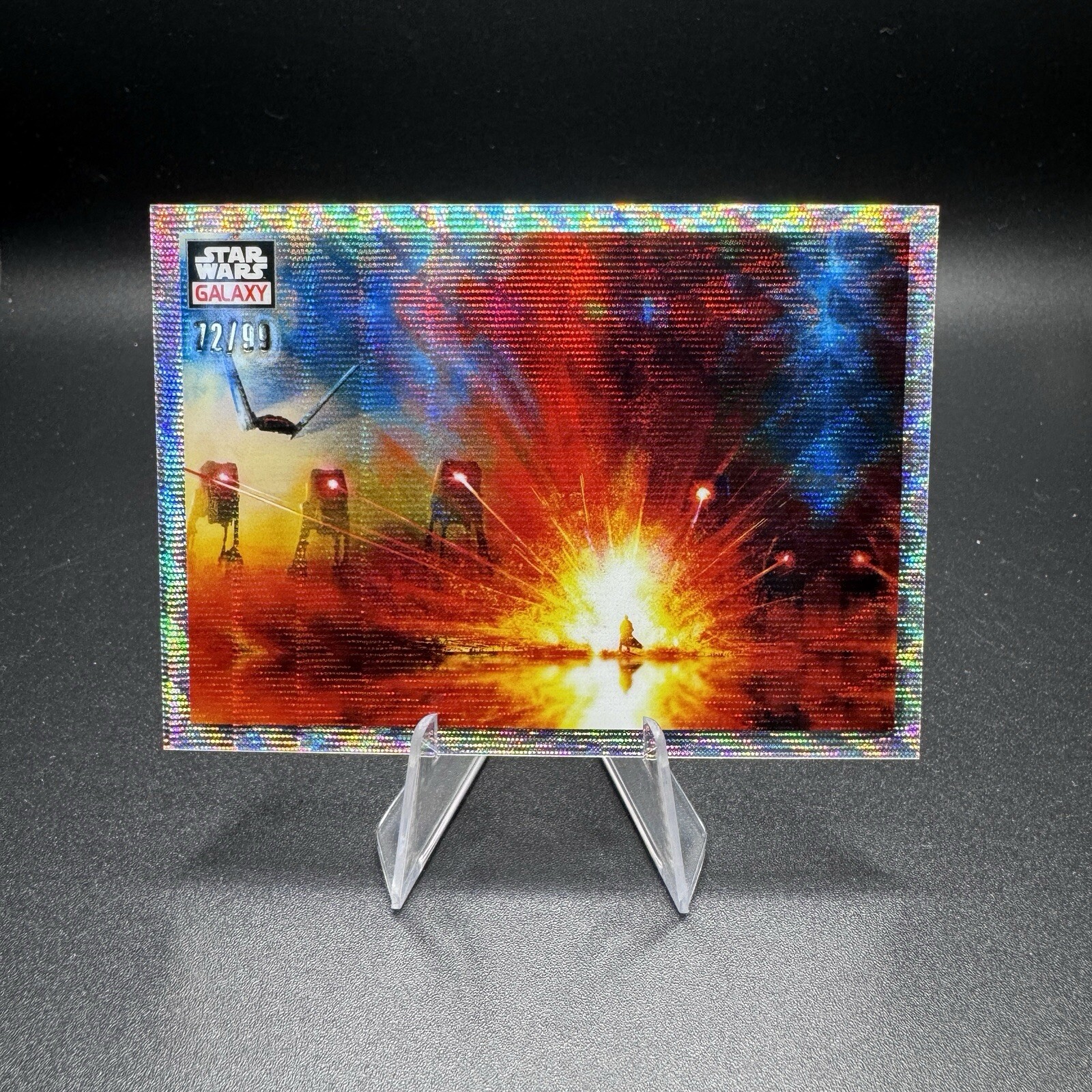 2023 Topps Chrome Star Wars Galaxy Face the Dark Side #60 Wave Refractor /99