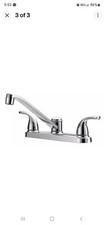 Project Source Dover Chrome 1 Handle Low-arc Kitchen Faucet w/Side Spray