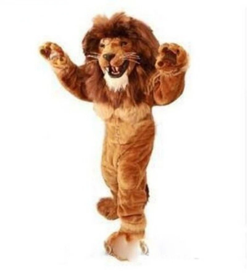 Fantasia de mascote de leão personagem de desenho animado carnaval Halloween Natal Páscoa adulto - Imagem 2 de 3