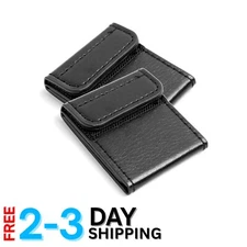 Auto Seat Belt Adjuster with Locking Clip & Soft Leather Protector - 2 Pack