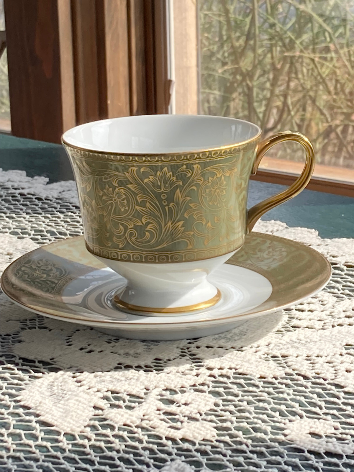 Made in Japan Sango China Versailles 3632 Cup and Saucer ~6
