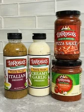 LAROSA'S Gift pack Creamy Garlic & Italian Dressing + Pizza Sauce + Spaghetti Sa