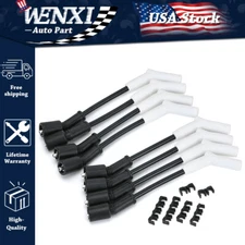 9070C Ceramic Boot Spark Plug Wires Set For Chevy 4.8L 5.3L 6.0L LS3 LS7 LT R1R7