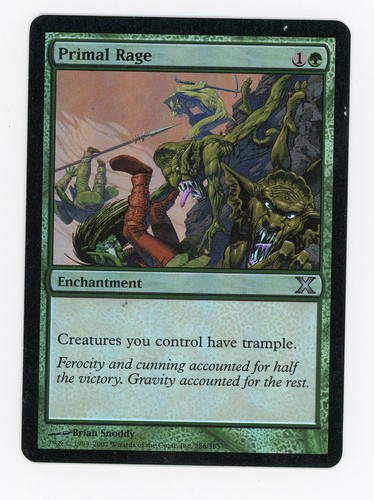 Primal Rage Foil Tenth X 10th Edition Sight MTG Magic the Gathering | eBay