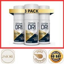 Certain Dri Anti-Perspirant Roll-on Prescription Strength Clinical 1.2 Oz 3 Pack