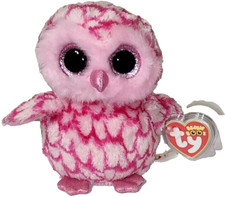 Ty Beanie Boos - PINKY the Pink Owl (6 Inch) MWMTs Stuffed Animal Toy