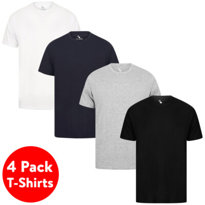 Polo Club Confezione Da 2 Magliette Azzurro E Bianco - T-Shirt Uomo Manica Corta 100% Cotone - Pacco Da 2 Maglietta For Men - Foto 5