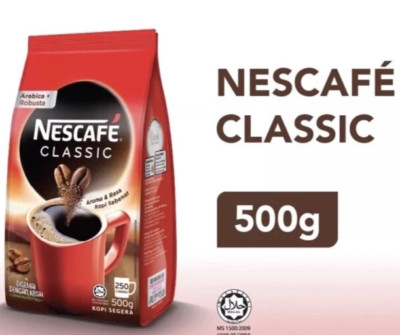 Nescafe Classic Refill Pack (500g x 2 Packs) Bold Aroma | Rich Taste | 100% Pure