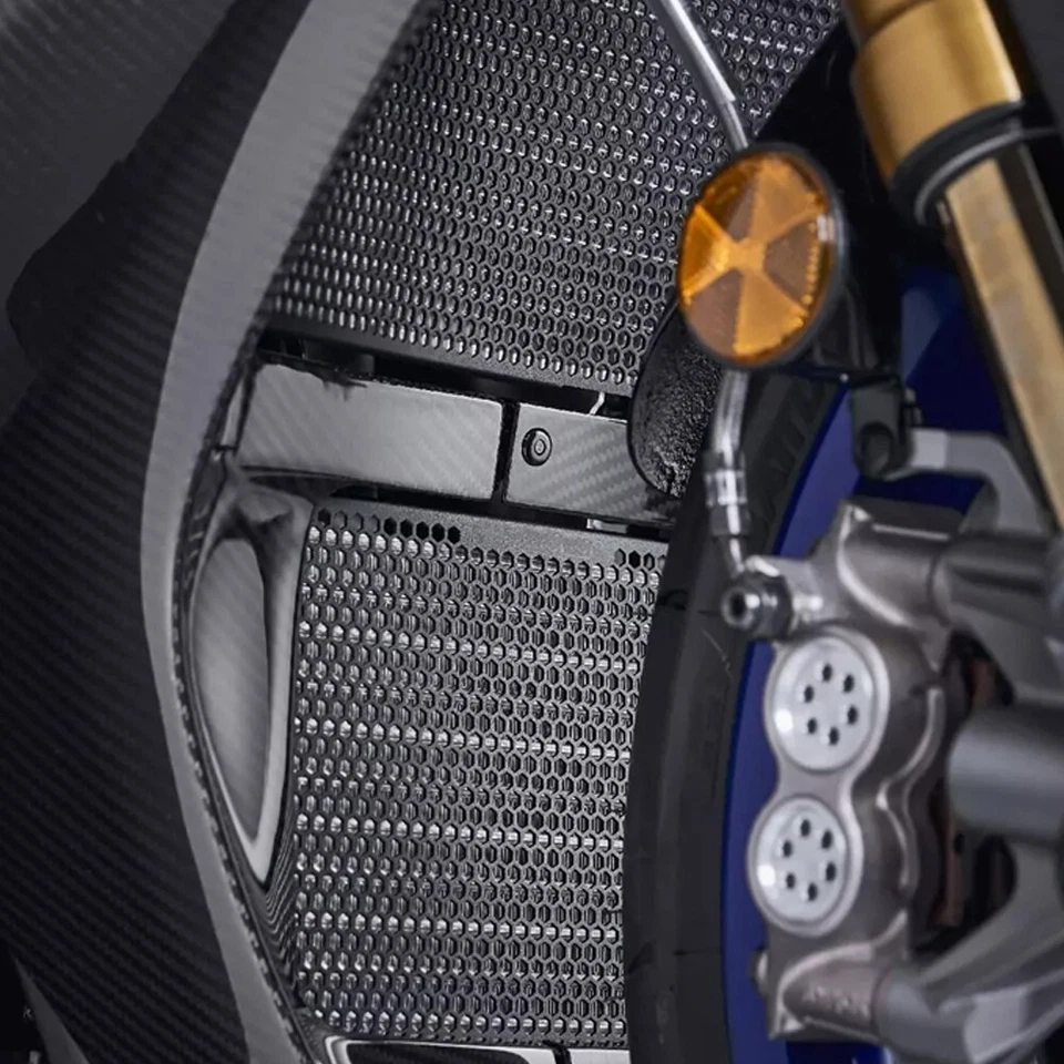 For YAMAHA YZF-R1 YZFR1 R1M 2015-2024 CNC Radiator Grille Guard Protector Set - Image 4 of 4