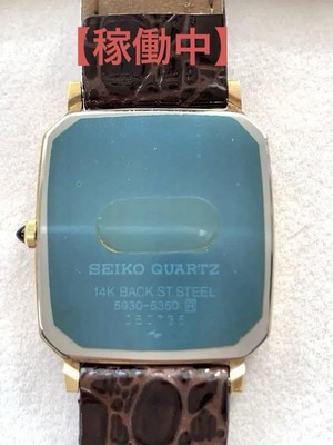 【SEIKO Quartz 】 クレドール 14K　 5930 - 5350 Seiko Credor 5930-5350 Vintage 14K St.Steel Silver Gold
