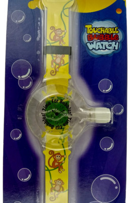 Monkey Touchable Uncle Bubble Wrist Watch Toy Time Bubbles Catch Stack Yellow 3+