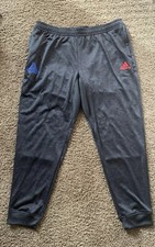 Adidas Tapered Fit Terry Soccer Fit Womens Joggers Pants Black Sz XL New