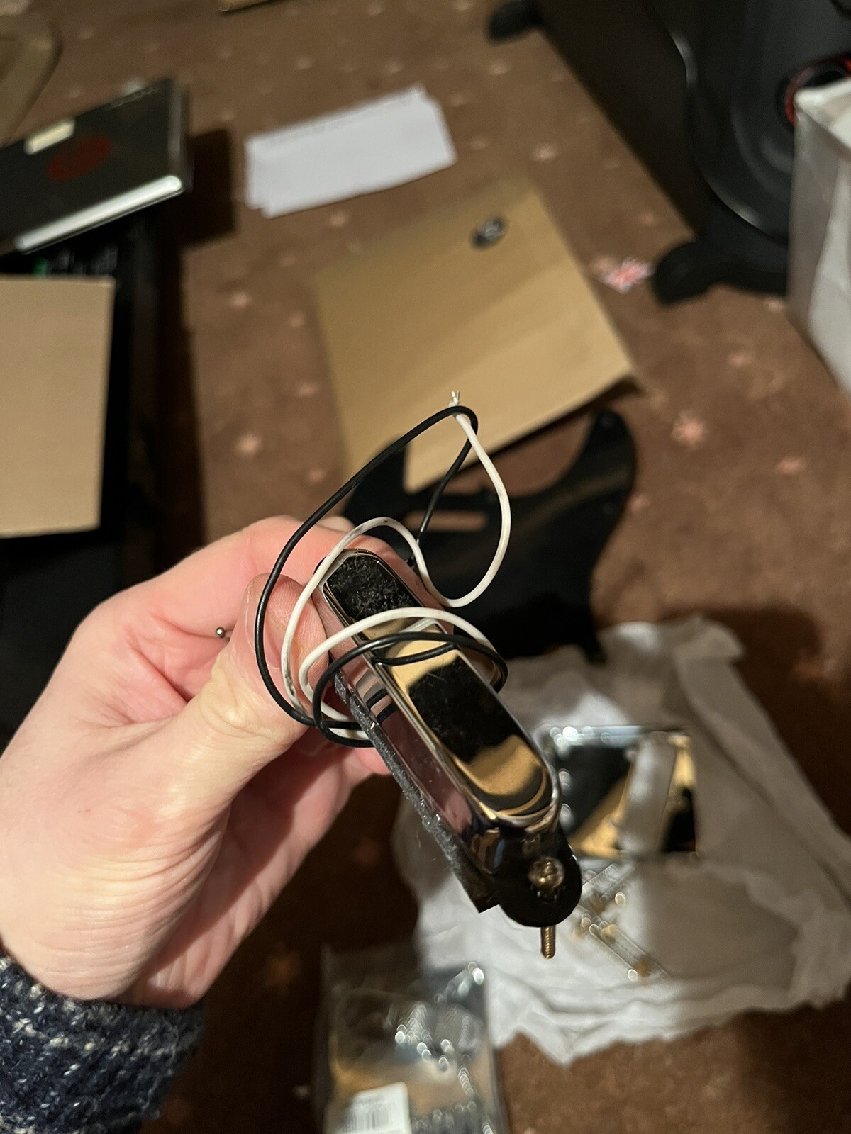 Telecaster parts bundle lipstick pickup, bridge x 2, scratchplate eBay