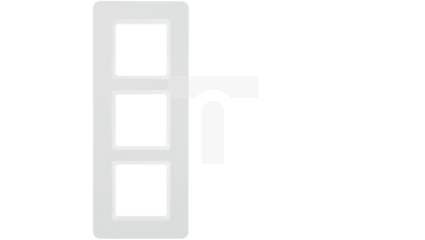 3-fold frame white velvet lacquered Q.7 10136189 /T2UK