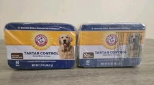 Lot Of 4 Arm & Hammer for Pets Tartar Control Dental Mints Dog Dental Mints. 