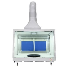 OPHIR Upgraded Airbrush Spray Booth w Water Curtain Filter,LED Lights f Painting