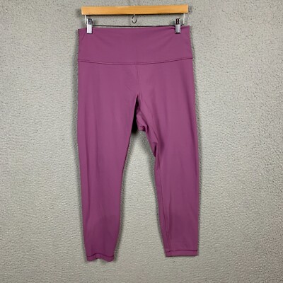 Lululemon Wunder Under Tights 12 Purple-Pink High Rise 25in