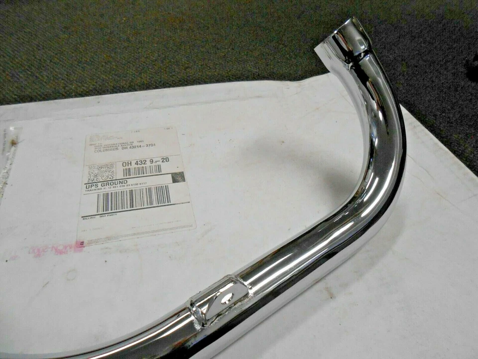 Cabezal de escape réplica Mac Triumph Bonneville TR6 1963-1972 650 TR-120 181339 NUEVO DE STOCK Foto 3 de 4