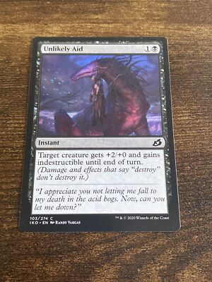 Unlikely Aid Ikoria: Lair of Behemoths 103/274 MTG Magic The Gathering D1995*