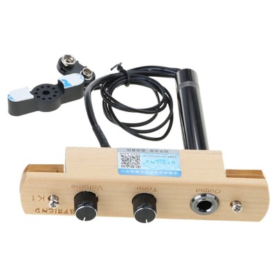 Cajon Drum Sound Hole Pickup Microphone Pickup System for Box Drum Easy Install