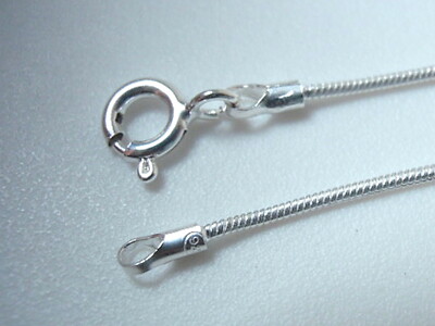 High-Quality 18 Inch 925 Sterling Silver Snake Chain 1mm