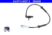 ATE 24.0711-6327.3 Sensor, Raddrehzahl FüR Dacia