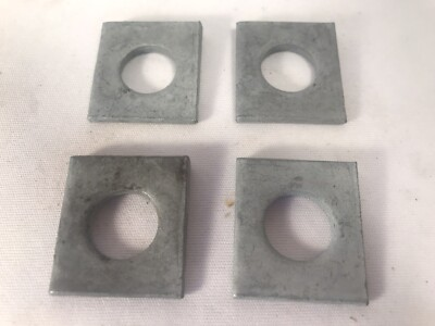 #ad 5 8quot; Beveled Square Washers Hot Dip Galvanized Steel Wedge Washers Lot of 4 $12.00