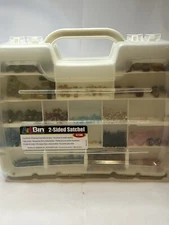 Lot Of Jewelry Making Supplies Hardware Comes With ArtBin 2- Sided Satchel 8211