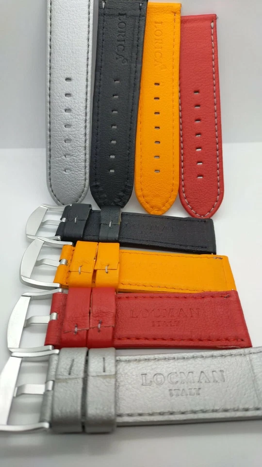 CINTURINO LOCMAN LORICA ORIGINALE WATER PROOF mm25 FIBBIA ALLUMINIO N.O.S. - Immagine 4 di 4