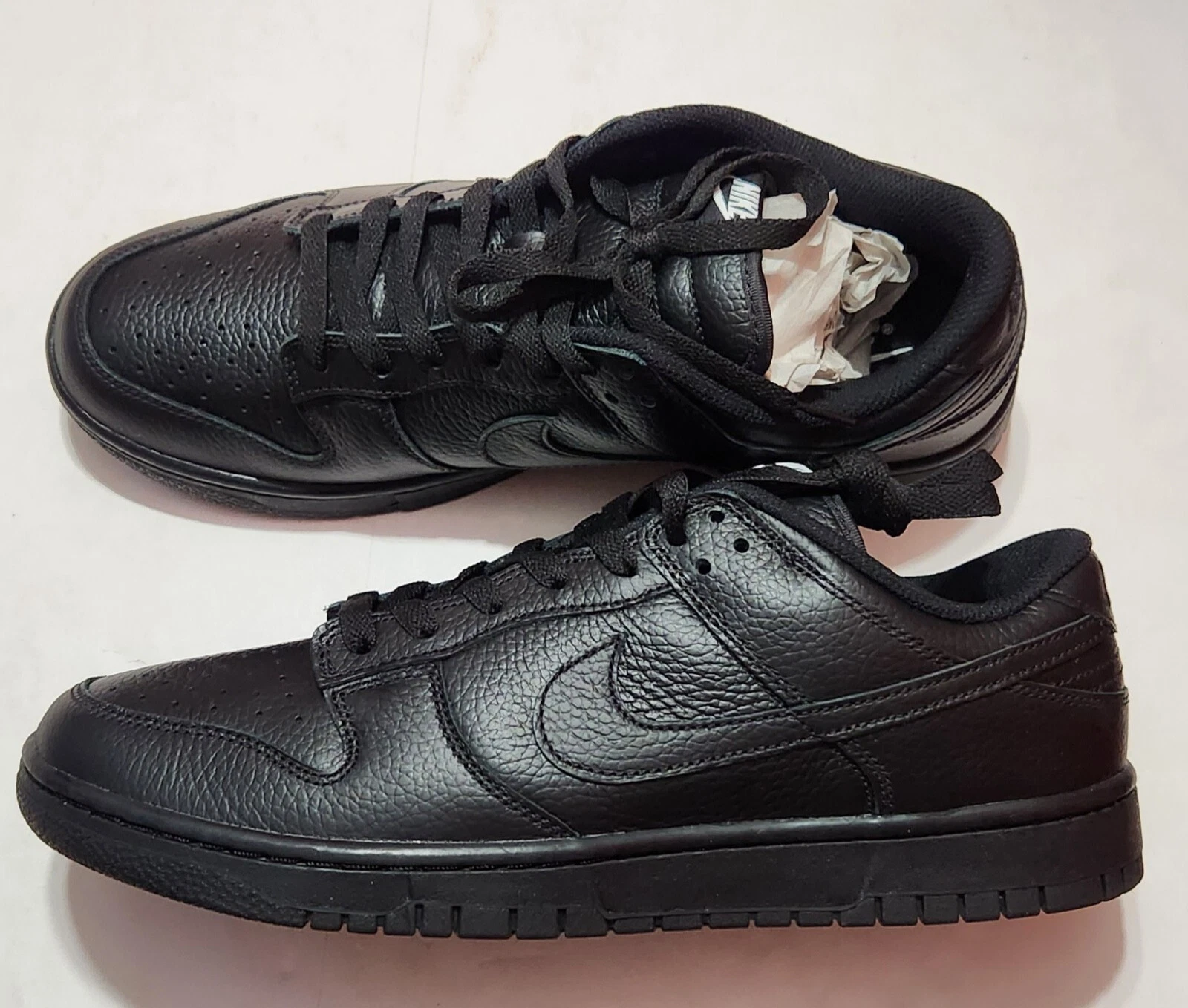 Nike Dunk Low Premium débloqué par vous triple noir FJ2253 901 homme taille 12 rare