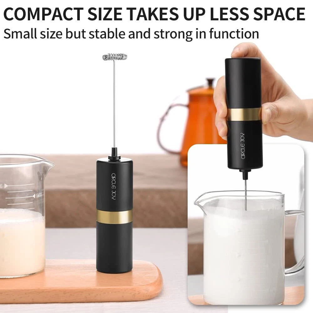 Milk Frother Handheld Frother for Coffee Drink Mixer Battery Operated Electri...