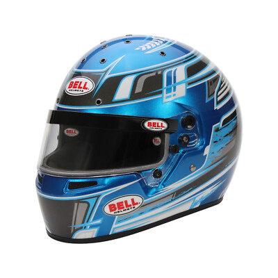 Bell KC7-CMR Champion Kart Helmet Full Face Charcoal/Blue SNELL CMR2016