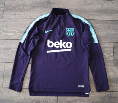 FC BARCELONA SPAIN NIKE 2018/19 JACKET TRACK TOP PRE-MATCH SIZE MENS SMALL BEKO