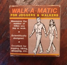 Vintage NIP 1985 Walk-A-Matic For Joggers & Walkers Pedometer 