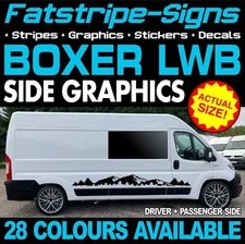 to fit PEUGEOT BOXER L3 LWB GRAPHICS STICKERS STRIPES DECAL CAMPER VAN MOTORHOME