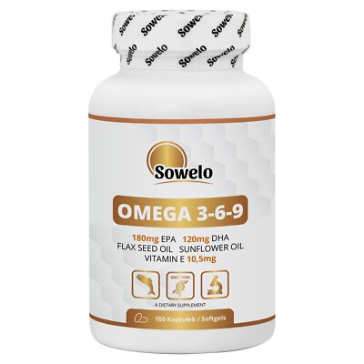 Omega 3-6-9   Kapseln   Gesunde Fettsäuren mit Vitamin E   Sowelo