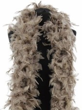 Deluxe Stone Grey Feather Boa &ndash; 100g -180cm