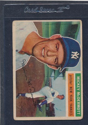1956 Topps #340 Mickey McDermott Yankees Poor 56T340-41516-1